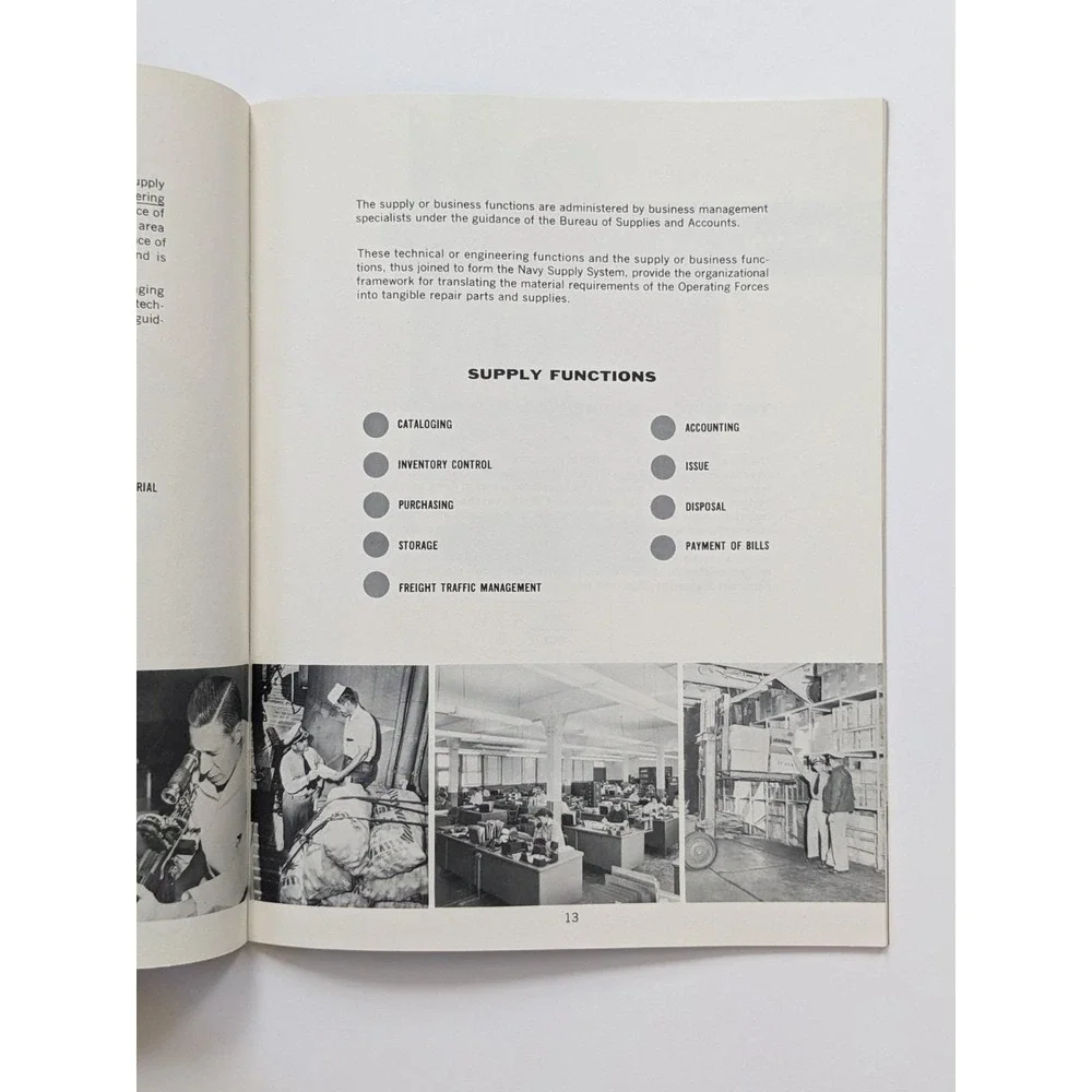 Vintage 1959 US Navy Supply System Booklet NAVSANDA‎ 360 Military Logistics